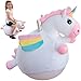 WALIKI TOYS Hopper Ball For Kids Ages 3-5 (Hippity Hop Ball, Hopping Ball, Bouncy Ball With Handles, Sit & Bounce, Kangaroo Bouncer, Jumping Ball, Unicorn, Pump Included)