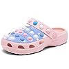 Engtoy Kids Clogs Boys Girls Garden Shoes Slip on Kids Slides Sandals Funny Lightweight Beach Slippers
