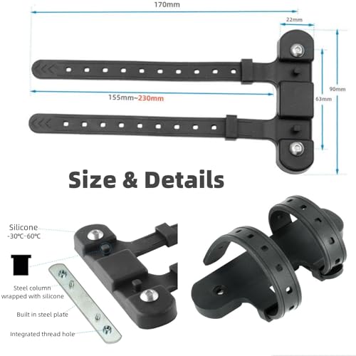 Support de fixation pour VTT et vélo de route porte-gourde réglable blanc - 3