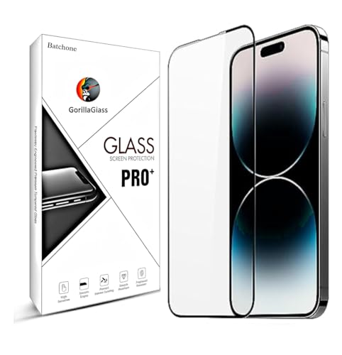 Image of BATCHONE Tempered Glass Screen Protector Compatible for B17 (Black) with Edge to Edge Coverage and Easy Installation kit