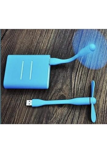 Image of AX-23 Mini Type-C Fa n & Portable Mini USB Dragon Fan with 2 Leaf Portable Cooling Fan Flexible Cooler Connect with Laptop, Smartphone, Powerbank, USB Adapter /Hub & Mobile with OTG-Multicolour