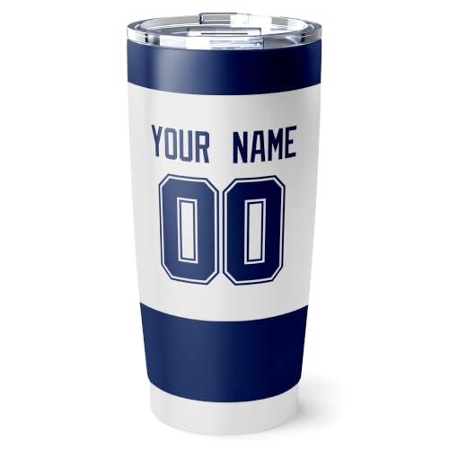 Image of ANTKING Tampa Bay Tumbler 20oz Custom Name Number Travel Mug Gifts | Stainless Steel Insulated Coffee Cup for Men Women