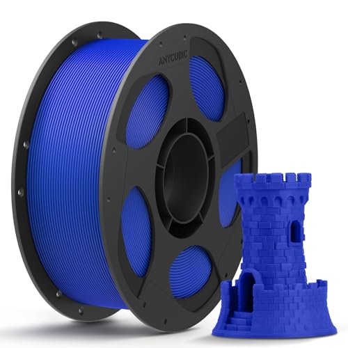 Image of ANYCUBIC PLA 3D Printer Filament, 3D Printing PLA Filament 1.75mm Dimensional Accuracy + /- 0.02mm, 1KG Reusable Spool (2.2 lbs), Blue
