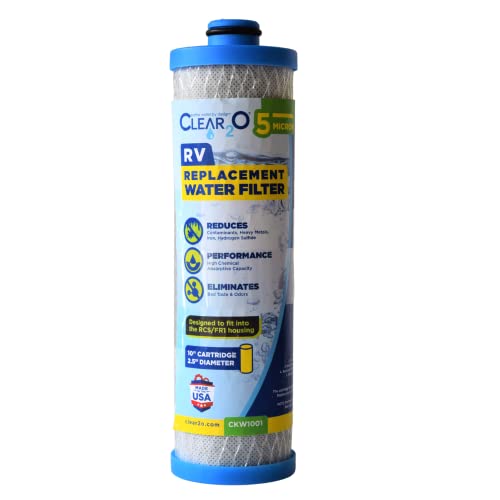 Clear2O® Rv Replacement Water Filter - Ckw1001 – 5 Micron Fits Rcs/Fr1 Housing - Made In The Usa #TOP24