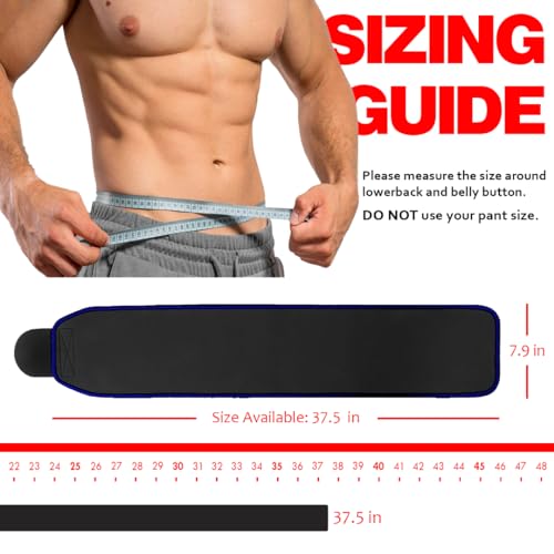 Faja reductora azul L: cinturón para pérdida de grasa abdominal 7