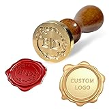 Custom Wax Seal Stamp, Personalized Wax Seal Stamp Kit, Create Your Own Design, Logo & Letter, Ideal for Wedding Invitations, Parties, Envelopes, Gift Wrapping, Unique Gift Idea