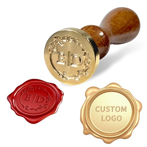 Custom Wax Seal Stamp Personalized Wax Seal Stamp Kit Create Your Own Design Logo & Letter Ideal for Wedding Invitations Parties Envelopes Gift Wrapping Unique Gift Idea