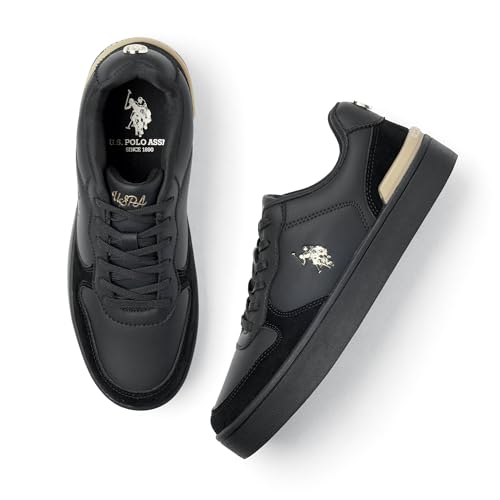 Image of U.S. Polo ASSN. Ingrid Black Sneakers Shoes with Premium Upper