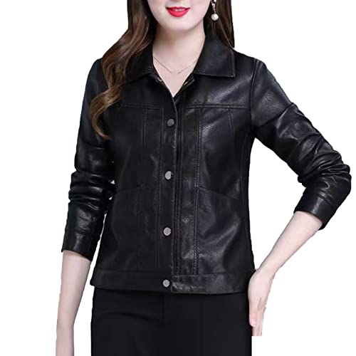 Manteau de motard à manches longues pour femme mi-saison
