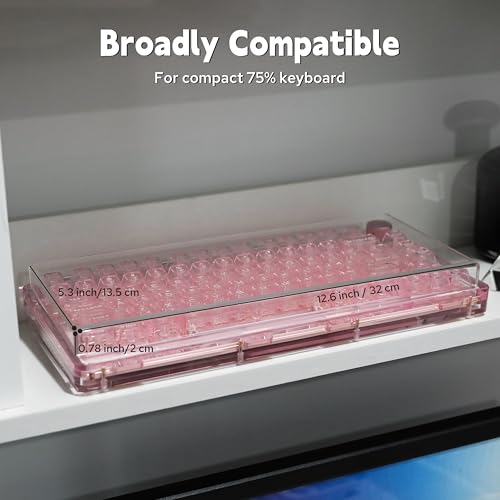 Image of MechLands CIDOO QK75 VIA Programmable 75% Compact Keyboard with KiiBoom Premium Acrylic Transparent Keyboard Dust Cover