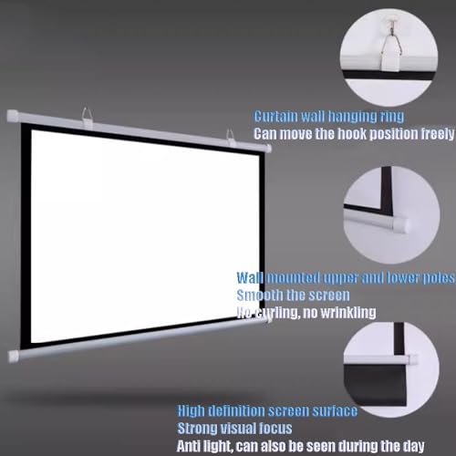Pantalla de proyector manual 72 pulgadas 4:3 miniatura 2