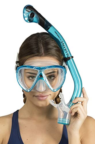 Cressi Ikarus & Orion Dry, Translucent Aqua, Clear/Translucent Aquamarine, One Size #TOP3