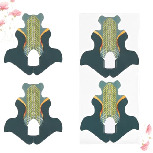 jojofuny - jojofuny Plateaux à Ongles Queue de Poisson 100 Pièces Vert Guide D’Extension D’Ongles Cristal pour Nail Art Accessoires Professionnels et DIY pour Manucure à Domicile