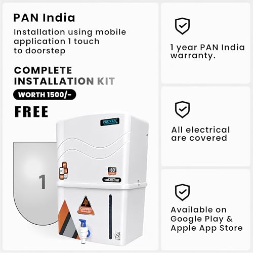 Image of Proven Aqua RO Water Purifier for Home 12L Storage | 12 Stage Purification TDS Adjuster, RO+UV+COPPER+ZINC. Advance MTDS and HTDS Membrane, Suitable for all type water with 1 Year Warranty.