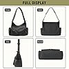 Captain Blues Canvas Messenger Bag Umhängetasche Crossbody Schulter Tote Hobo Bag für Frauen und Männer - Große Tasche mit mehreren Fächern (Schwarz) #4