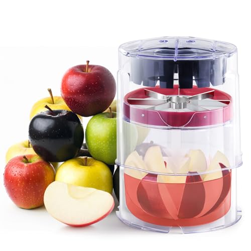 Newness 5.12-Inch Apple Slicer - 8 Slices, Ultra-Safe & Heavy-Duty