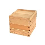 木製 重箱 白木 3段 三段 お重箱 大 小 (小 16.5cm)