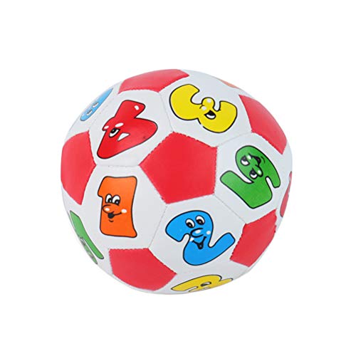TOYANDONA Juguete De Pelota Suave De Esponja Educativas Aprendizaje Número Juguetes Balón Digital para Interiores Y Exteriores (Color Aleatorio)
