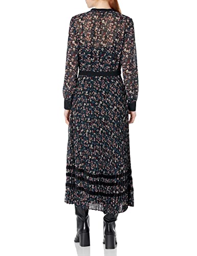 Club Monaco Women's Pleated Shirt Dress, Multi Floral, 14 #TOP1