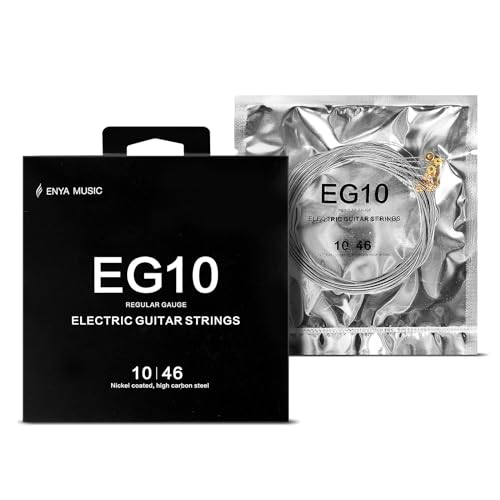 Enya Electric Guitar Strings Nickel High-carbon Coated Anti-rust Guitarra Strings, a set of six, EG10
