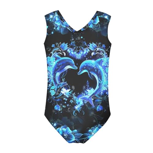 Image of Mumeson Girls One Piece Swimsuits Lightweight V-Neck Swimwear Bathing Suits for Little Girls 3-14 Years