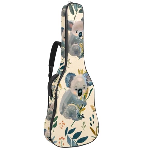 Housse guitare acoustique 109 cm koala imperméable en tissu Oxford