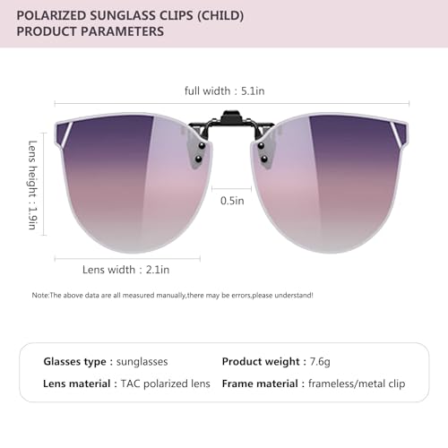 Image of Flip-Up Clip-On Polarized Sunglasses, UV Protection