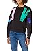 Love Moschino Soft Lightweight Neoprene Crewneck Sweatshirt, with Long Batwing Sleeves Maglia di Tuta, Nero, 44 Donna