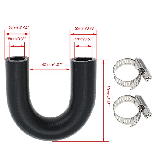 Jofynzo For Ls For Lt Heater Core Crossover Coolant Bypass Hose With 2 Clamps For Chevy Pontiac For Ls1 For Lm7 For Lr4 For Lq4 For Ls6 For L59 For Lq9 For Ls2 For Ls3 For Lh9 For L20 Replace 551699 #TOP3