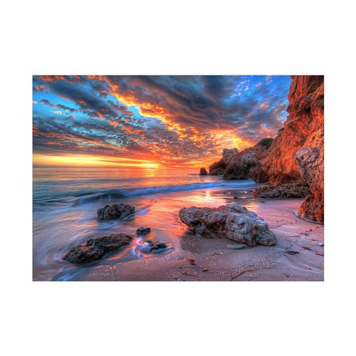 Peinture d'art de paysage marin de qualité supérieure sur toile d'art moderne 70x90cm