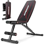 OPPSDECOR Weight Bench for Home Gym, 660LBS Fast Foldable Workout Bench Press for Home Gym Full Body Strength Training, 8 Adjustable Backrests Incline/Flat/Decline Sit up Bench