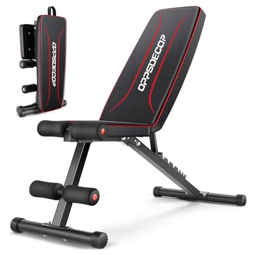OPPSDECOR Weight Bench for Home Gym, ASTM-Certified 660LBS Fast Foldable Workout Bench for Home Gym, 8 Adjustable and 30in Extended Backrest for Bench Press Incline/Flat/Decline Dumbbell Exercise