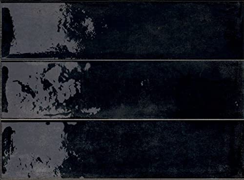 Tenedos Scandiano Handmade Glossy 2.5x10 Subway Porcelain Wall Tile backsplash