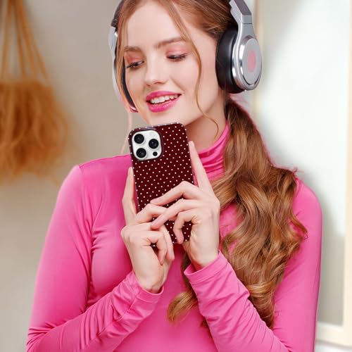 Coque protection iPhone 15 Pro Max anti-rayures TPU rouge vin - 6