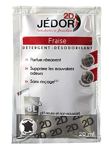 dosette 2D détergent nettoyant désodorisant - Jédor - Parfum fraise (200 dosettes)