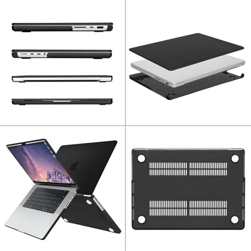 MOSISO Compatible with MacBook Pro 16 inch Case 2026 2025 2024 2023 2022 2021 M4 M3 M2 M1 A3403 A3186 A2991 A2780 A2485 Pro Max Retina Touch ID, Protective Plastic Hard Case Shell Cover, Black - Image 4