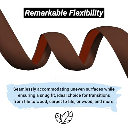 image for Maxiroc Floor Transition Strip Self Adhesive Carpet Wood Tile Vinyl Fl
