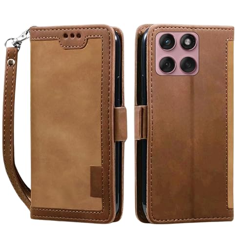 Image of Motorola Moto Edge 60 Fusion | Vegan Leather Flip Case Back Cover | (Flexible, Shock Proof | | Card Pockets Wallet & Stand |Designer Case Only for Smart Users | | (Unique Chain)