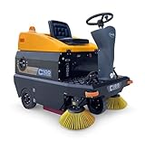 Nangxiangzi C100 Ride-on Industrial Floor Sweeper Machine, 24 Gal Dustbin, 65000 Sqft/h Efficiency Shop Floor Sweeper