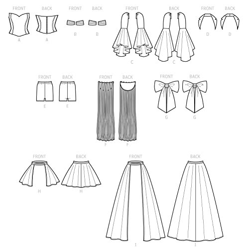 Patron de couture Simplicity SS9576U5 pour jupes et shorts amples - 4