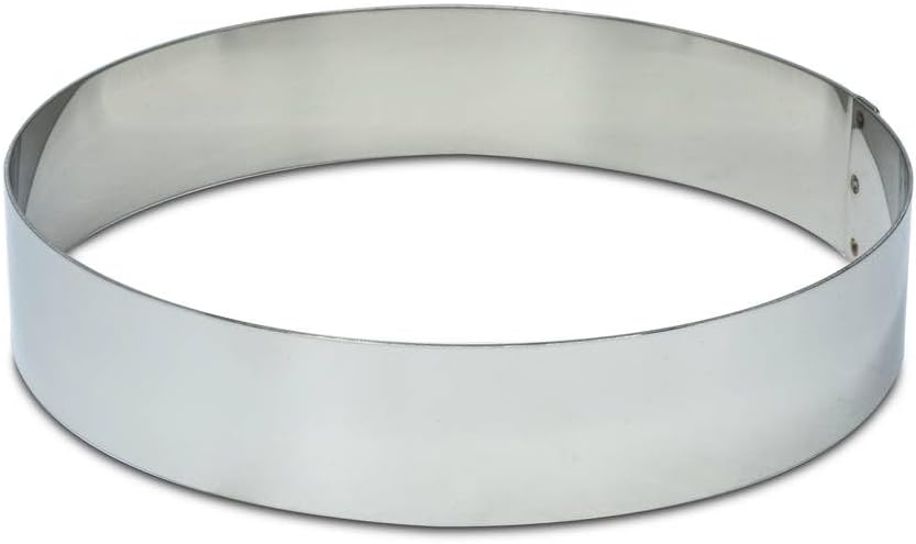 Cake Ring Circular Stainless Steel Ø22 x 5 (H) cm. Professional