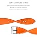 TStrap Silicone Watch Band for Men - Orange Quick Release Watch Band for Women Soft - Waterproof Smart Watch Bracelet Clasp - Correa de Silicona para Reloj Replacement - 18mm 19mm 20mm 21mm 22mm 24mm