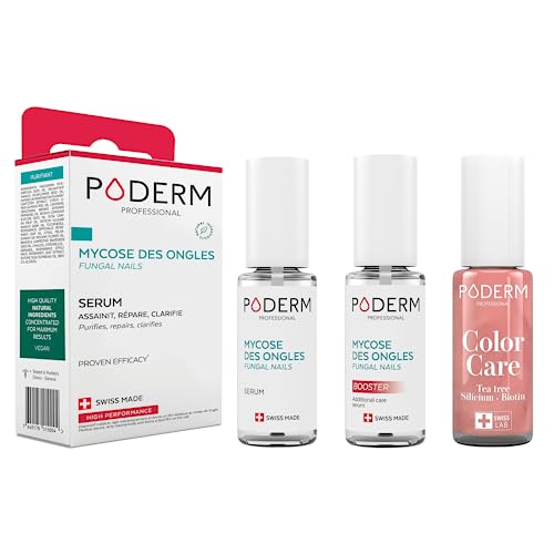 Kit mycose ongle PODERM traitement purifiant et vernis camouflant