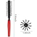 Boao Round Hair Brush 8 Row Quiff Roller Brush for Men 7.95 Non-Slip Circle Hairbrush Mini Anti-static Hairbrush RPM Small Quiff Roller for Blow Drying
