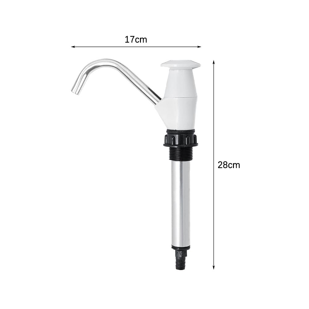 Pompe à Eau Manuelle pour évier, Pompe à Eau Manuelle, Outil de pompage de Remplacement pour Camping-Car, remorque, Camping-Car, Bureau, Voyage, Bateau (Noir + doré)