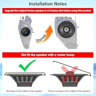 PTYYDS 6.5-Inch Rear Speaker Pods Compatible with 2021-2025 Ford Bronco 4 Door Pod Speaker Enclosure Replacement for 2021-2025 Ford Bronco Accessories