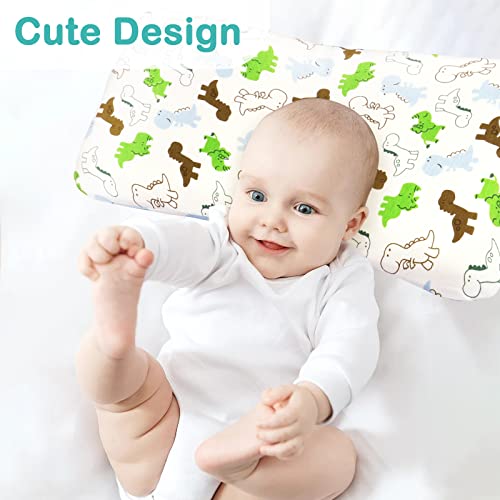 Icare Toddler Pillow With Pillowcase,10X18 Inch Cotton Small Pillow For Sleeping, Kids Pillow With Washable Cartoon Pillowcase - Pillow For Toddlers 3-6 Years, Perfect For Travel, Toddler Bed Set #TOP3