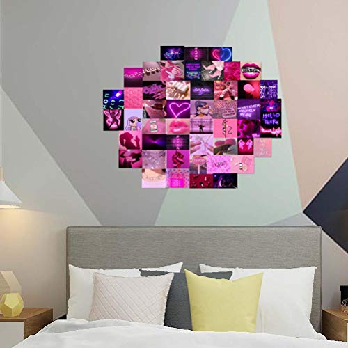 Lubudup 60 stuks collageen-posterset voor wandesthetiek, esthetische afbeeldingen voor esthetische wandcollage kit-print… - Afbeelding 6