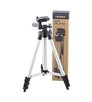 VOLTAC 3110 Tripod Stand for Phone and Camera Adjustable Aluminium Alloy Tripod Stand Holder for Mobile Phones & Camera,Photo/Video Shoot
