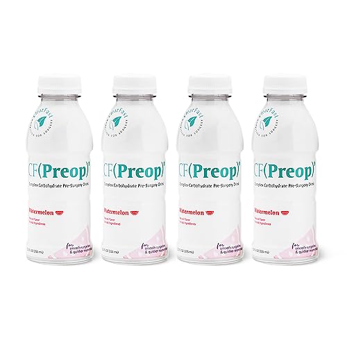 CF Nutrition CF(Preop) Complex Carbohydrate Pre-Surgery Drink, Promotes Highest Level of Presurgery Safety, Comfort, & Nourishment, Clear Liquid, Watermelon, 12 Fl Oz (Pack of 4)